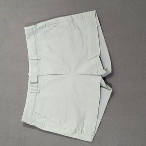 AYR Shorts Women's 10 Blue Cotton Zip Up Flat Front Chino 16915